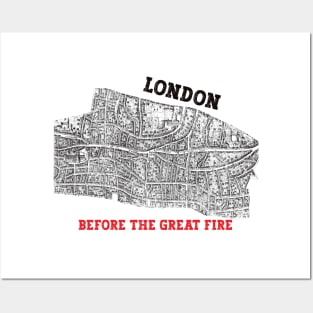 London before the Great Fire Posters and Art